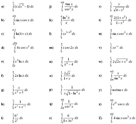 <b>Properties</b> 6 and 7 relate the values of <b>integrals</b> of sums and differences of functions to the sums and differences of <b>integrals</b> of the individual functions. . Properties of definite integrals practice problems